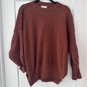 Abercrombie & Fitch Women's Rust Crew Neck Sweater